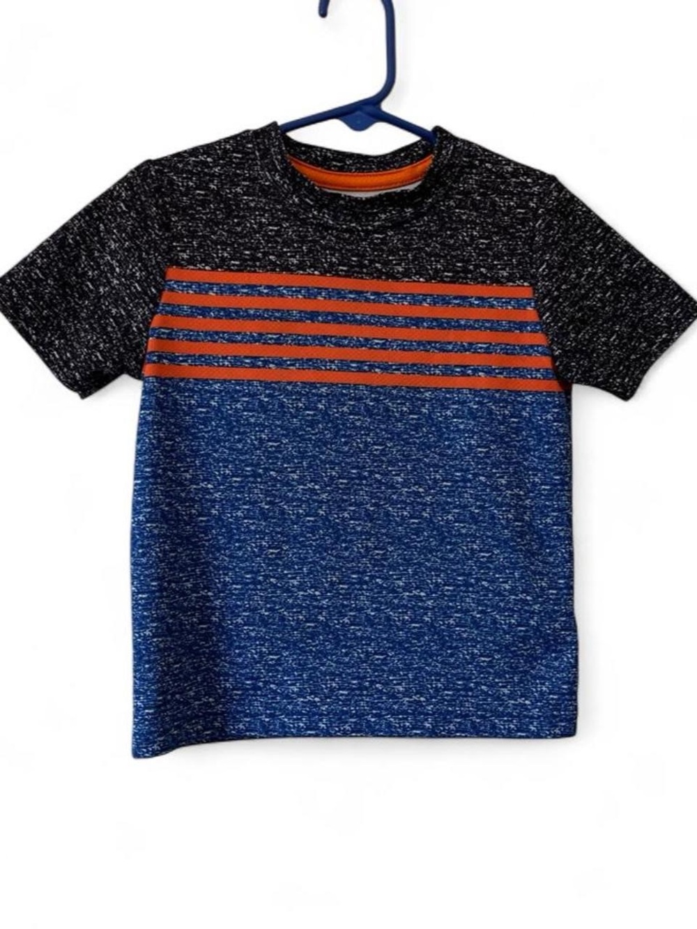 Toddler Boy 3T Short Sleeve Color Block Stripes Oshkosh T-Shirt Athletic Casual